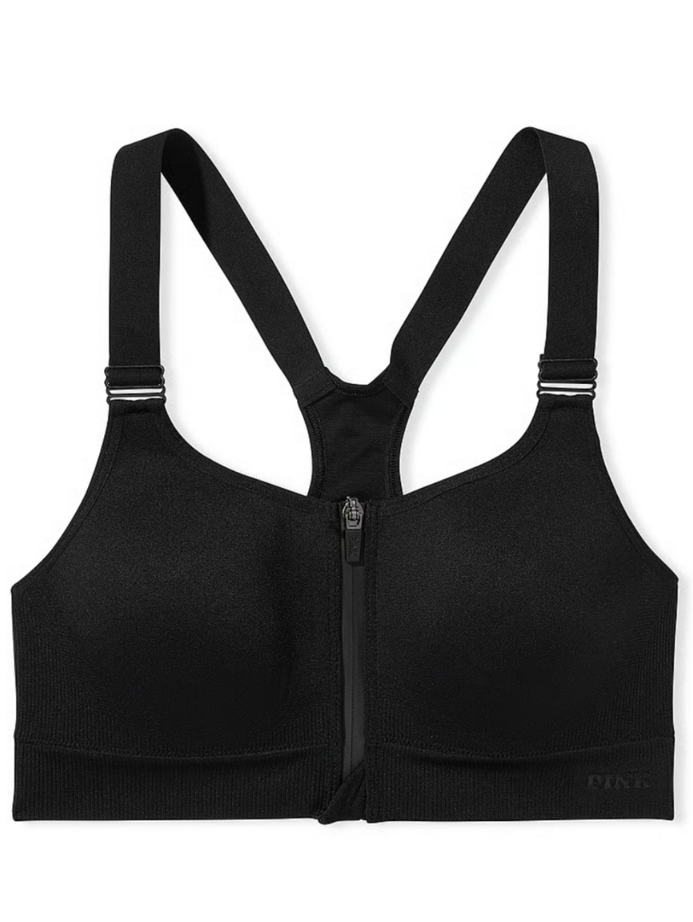 Victoria's Secret PINK Seamless Air High-Impact Sports Bra Black Sz Small NWT